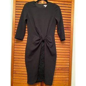 New York & Company 3/4 Sleeve Black Dress 🌷